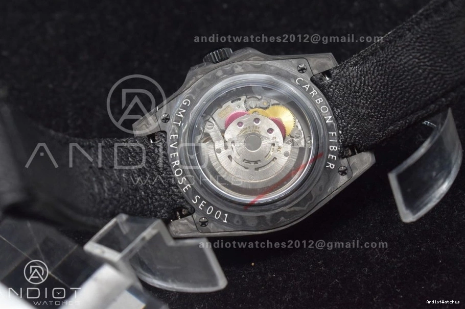 GMT Edition DIW Best Carbon All Practical Black CHS Black on Nylon 423 Black OMF SA3186 Dial Strap 0423